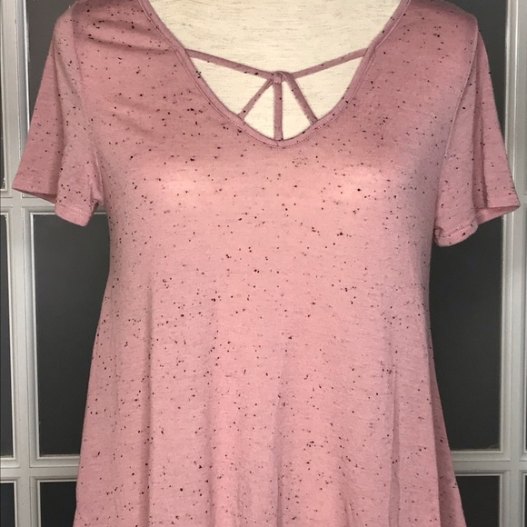 NWT Women’s sz M Blu-Pepper Blush Short Sleeve Top - Picture 2 of 8